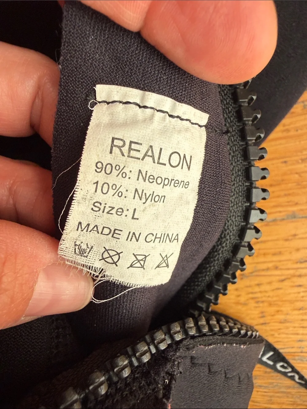 REALON Neoprene Wetsuit - Black with Red Trim